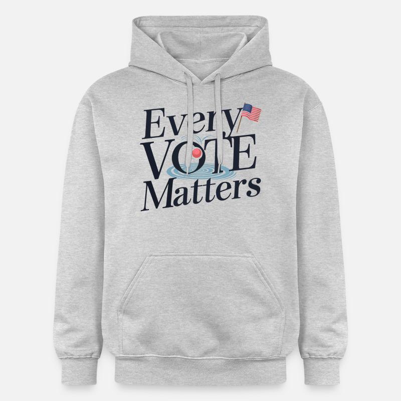Chaque vote compte - Sweat à capuche Softstyle® Gildan Unisexe - gris clair chiné