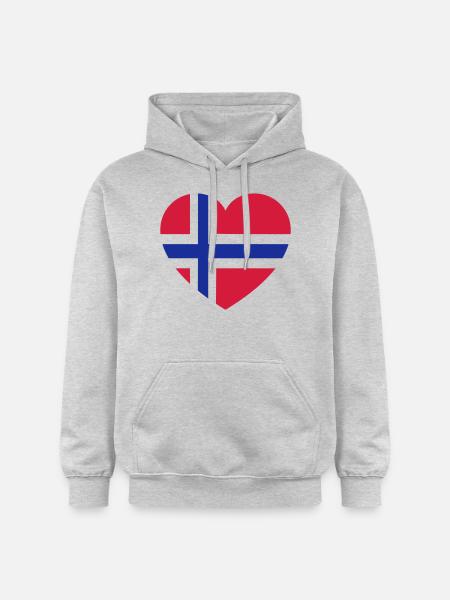 norge - Gildan Unisex Softstyle® Midweight Hoodie - light heather grey