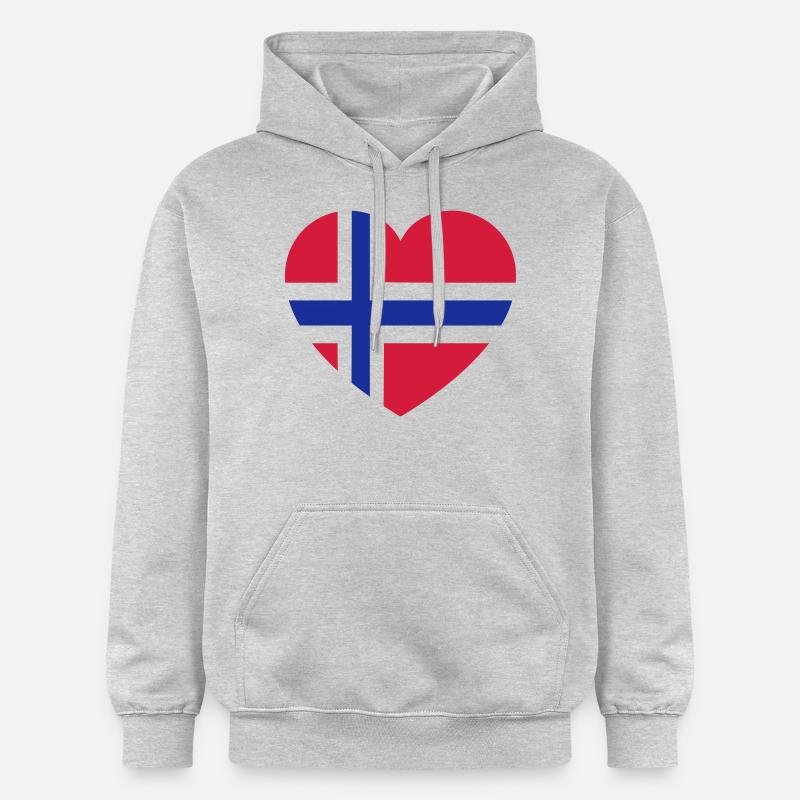 norway - Gildan Unisex Softstyle® Midweight Hoodie - Hellgrau meliert