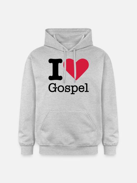 J'aime Evangile - Sweat à capuche Softstyle® Gildan Unisexe - gris clair chiné