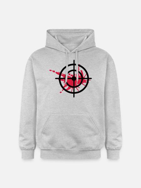 Blut - Gildan Unisex Softstyle® Midweight Hoodie - Hellgrau meliert