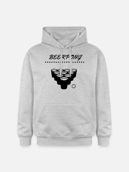 beerpong - Gildan Unisex Softstyle® Midweight Hoodie - Hellgrau meliert