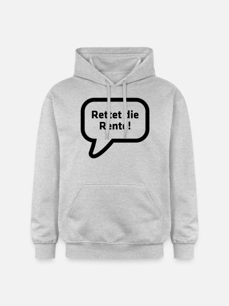 Rettet die Rente! - Gildan Unisex Softstyle® Midweight Hoodie - Hellgrau meliert