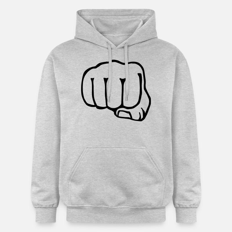 Bruder Faust - Box - Gildan Unisex Softstyle® Midweight Hoodie - Hellgrau meliert