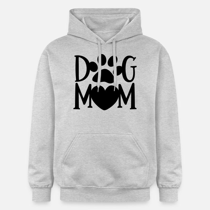 Maman chien - Sweat à capuche Softstyle® Gildan Unisexe - gris clair chiné