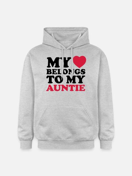 MHBTM auntie - Gildan Unisex Softstyle® Midweight Hoodie - Hellgrau meliert
