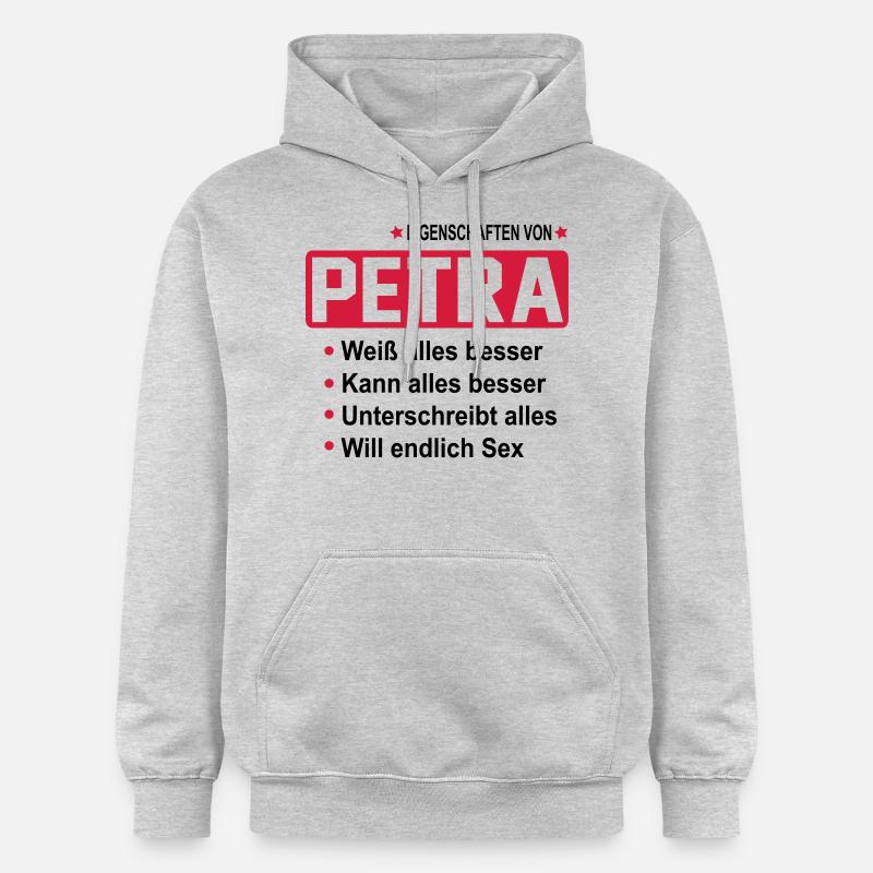 petra - Gildan Unisex Softstyle® Midweight Hoodie - Hellgrau meliert