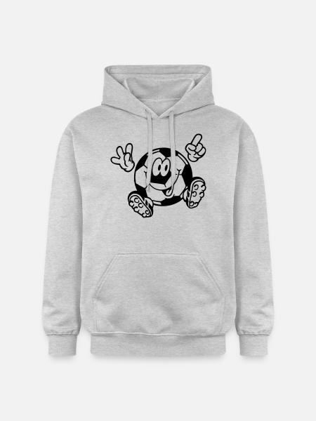 fussball - Gildan Unisex Softstyle® Midweight Hoodie - Hellgrau meliert