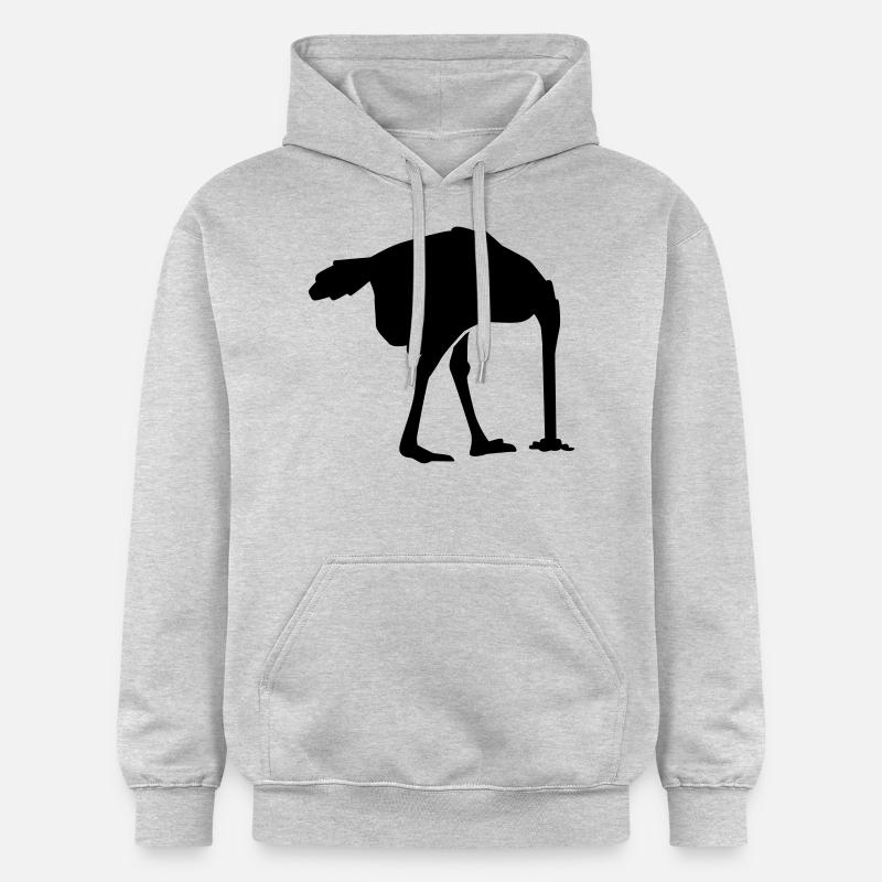 Autruche - Sweat à capuche Softstyle® Gildan Unisexe - gris clair chiné