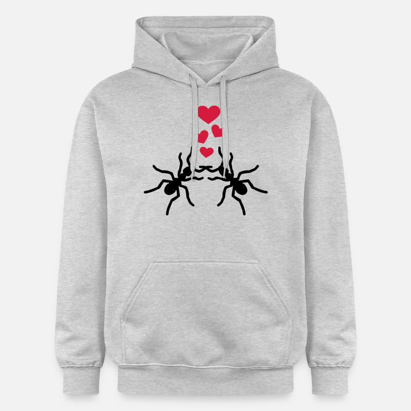Fourmi - Sweat à capuche Softstyle® Gildan Unisexe - gris clair chiné