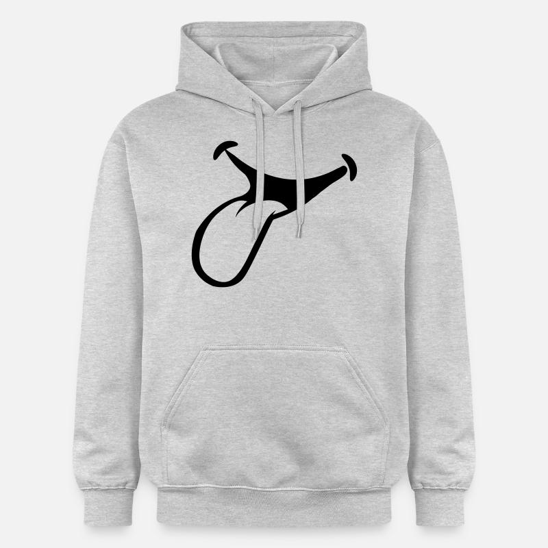 bâton de bouche langue - Sweat à capuche Softstyle® Gildan Unisexe - gris clair chiné