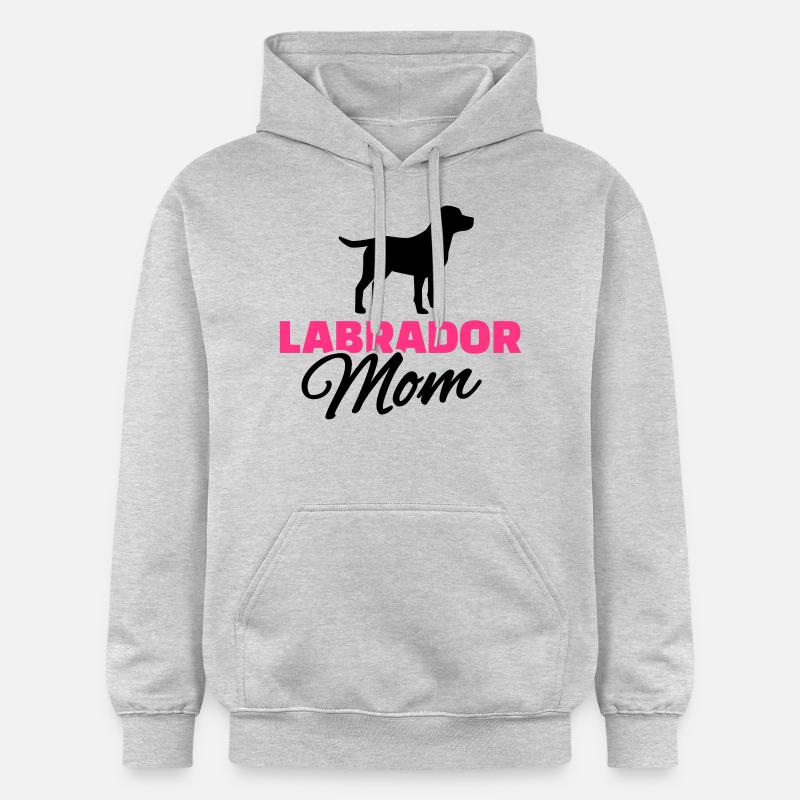 Labrador Mom - Sweat à capuche Softstyle® Gildan Unisexe - gris clair chiné