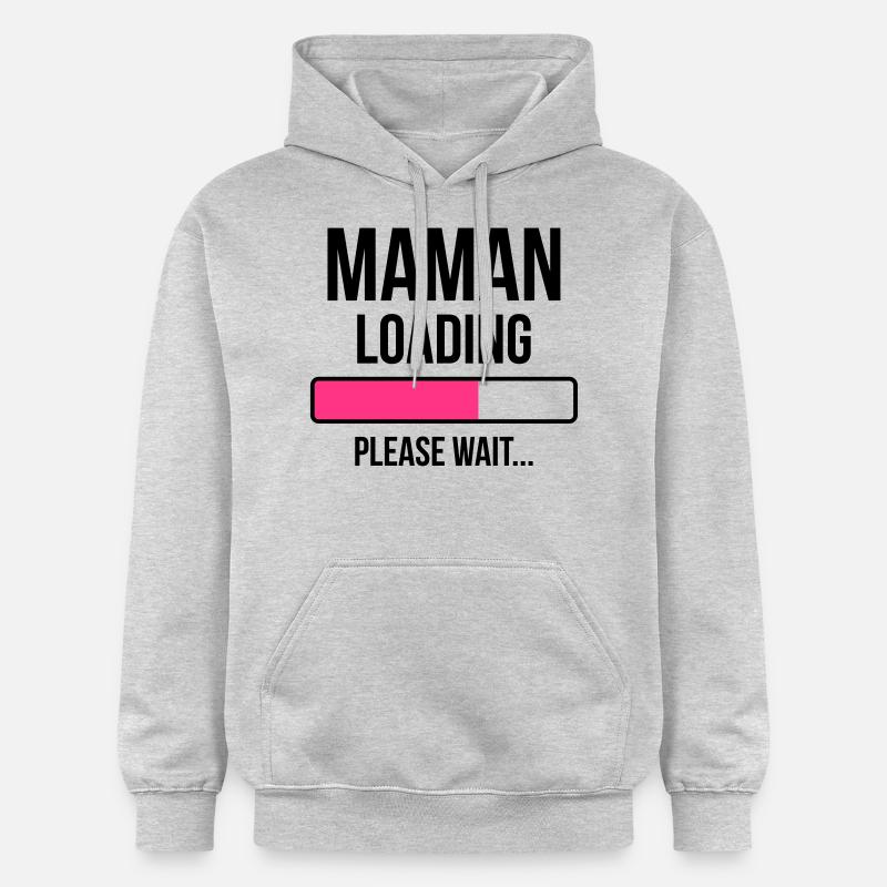 Maman loading Please Wait... - Sweat à capuche Softstyle® Gildan Unisexe - gris clair chiné
