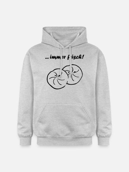 Brötchen...immer frisch - Gildan Unisex Softstyle® Midweight Hoodie - Hellgrau meliert