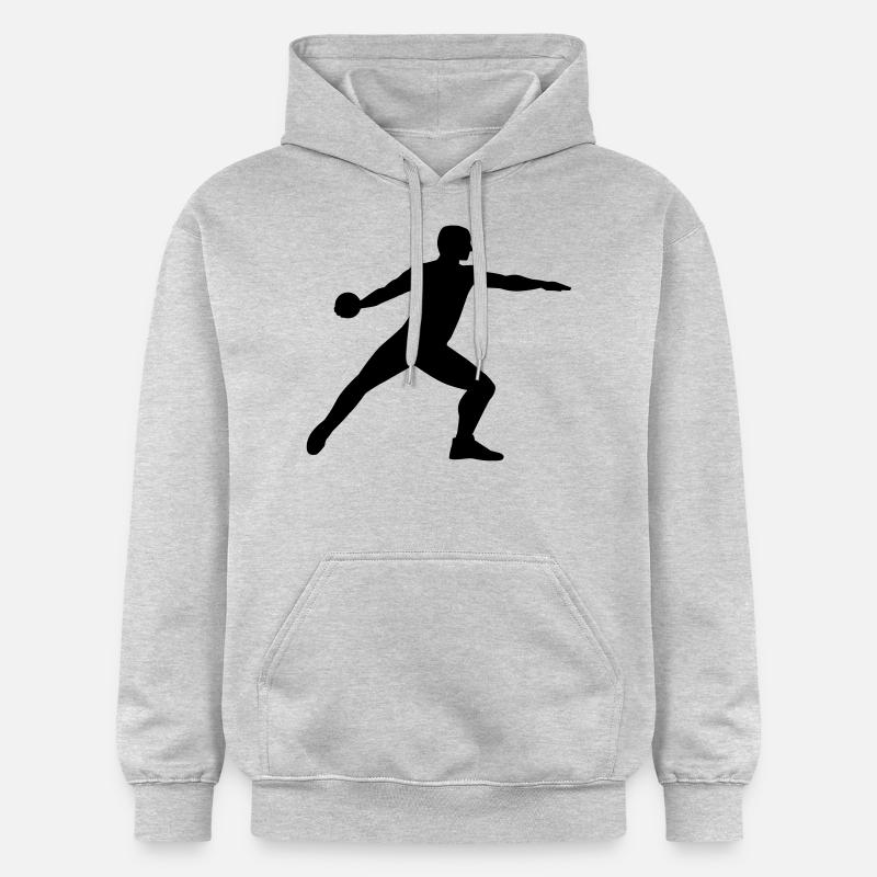 Diskuswerfen - Gildan Unisex Softstyle® Midweight Hoodie - Hellgrau meliert