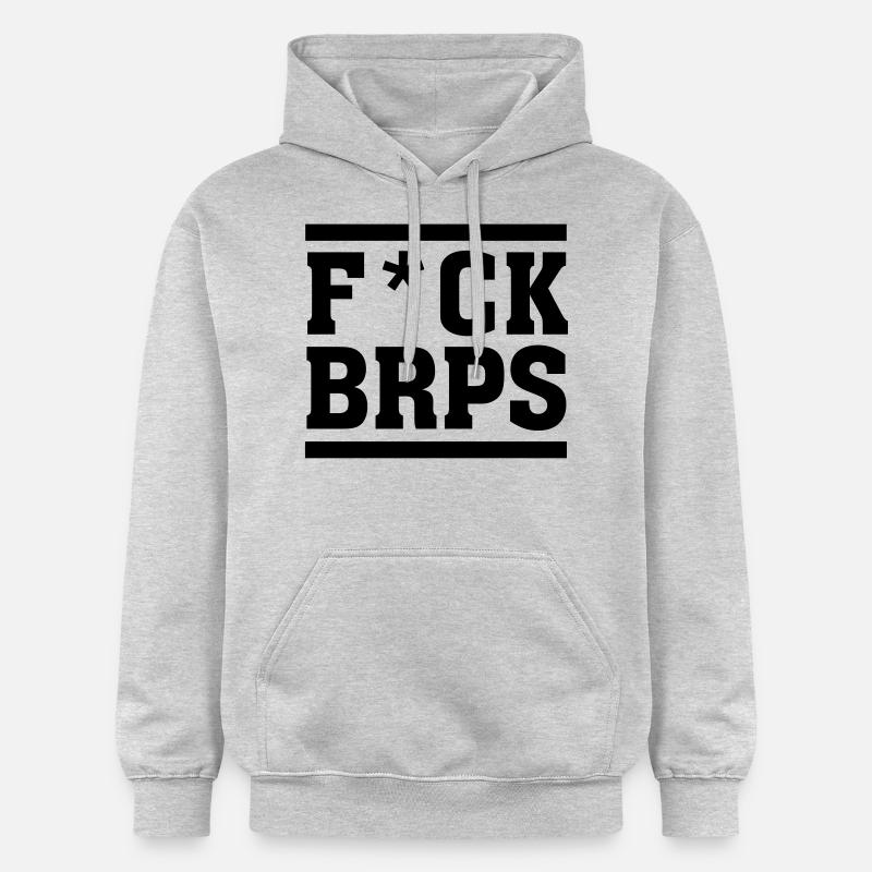 F*CK BRPS - Sweat à capuche Softstyle® Gildan Unisexe - gris clair chiné