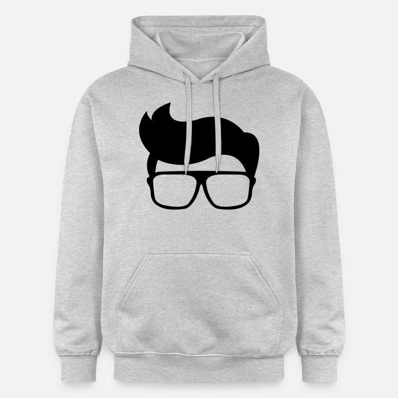 nerd - Sweat à capuche Softstyle® Gildan Unisexe - gris clair chiné