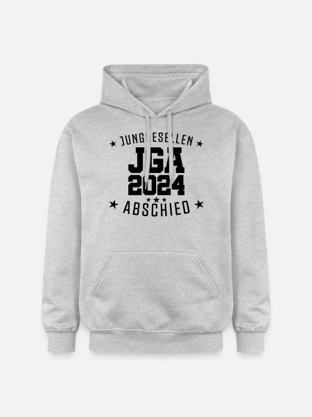 jga junggesellenabschied 2024 - Gildan Unisex Softstyle® Midweight Hoodie - Hellgrau meliert