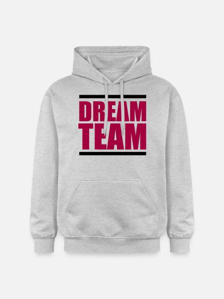 dream team - Gildan Unisex Softstyle® Midweight Hoodie - Hellgrau meliert