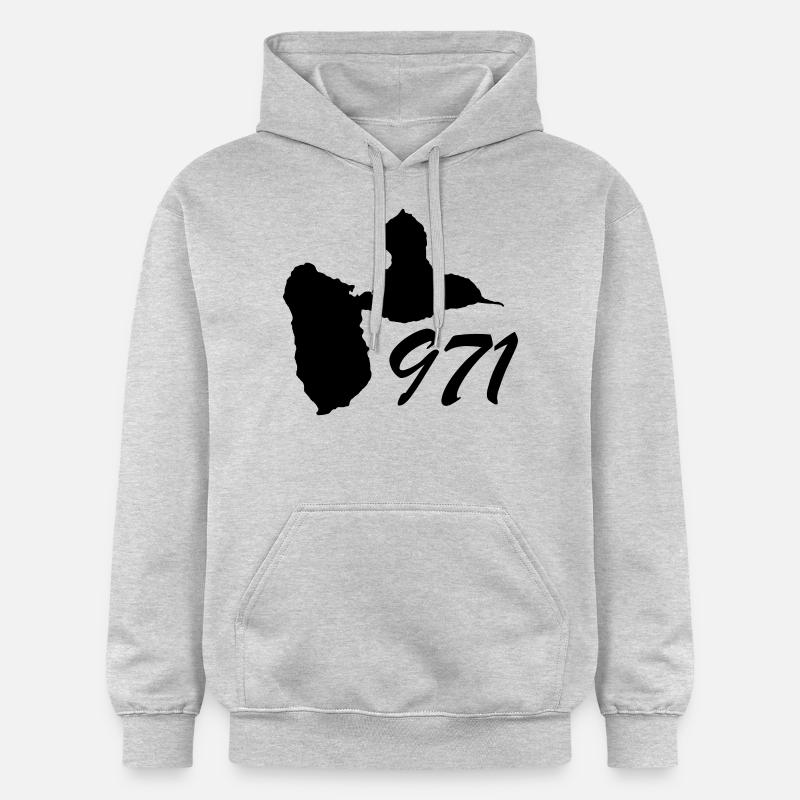 Gwada - Sweat à capuche Softstyle® Gildan Unisexe - gris clair chiné