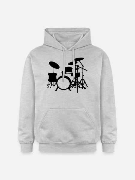 Drums - Gildan Unisex Softstyle® Midweight Hoodie - light heather grey