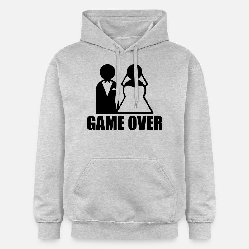 Game Over - Sweat à capuche Softstyle® Gildan Unisexe - gris clair chiné