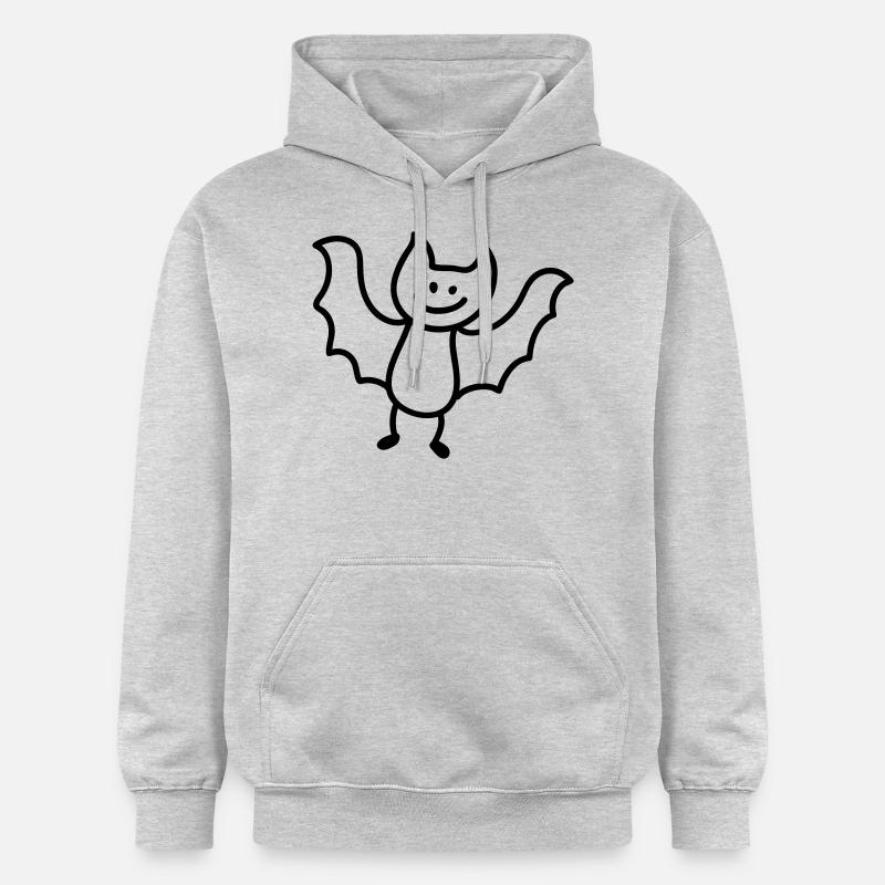 Bat - Line - Sweat à capuche Softstyle® Gildan Unisexe - gris clair chiné