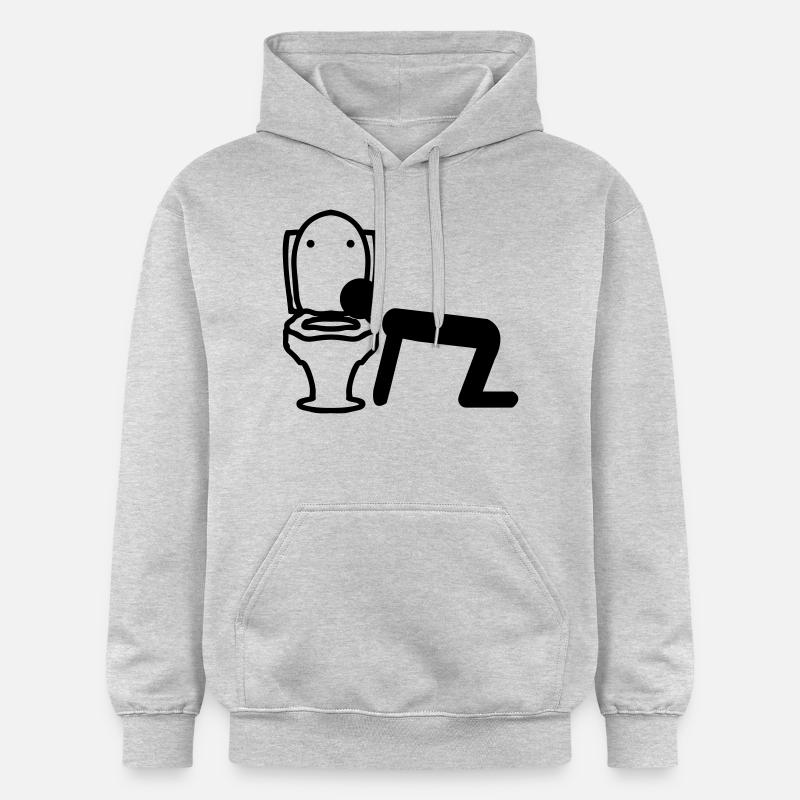 cuvette - Sweat à capuche Softstyle® Gildan Unisexe - gris clair chiné