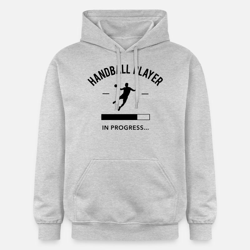 Handball player loading - Sweat à capuche Softstyle® Gildan Unisexe - gris clair chiné
