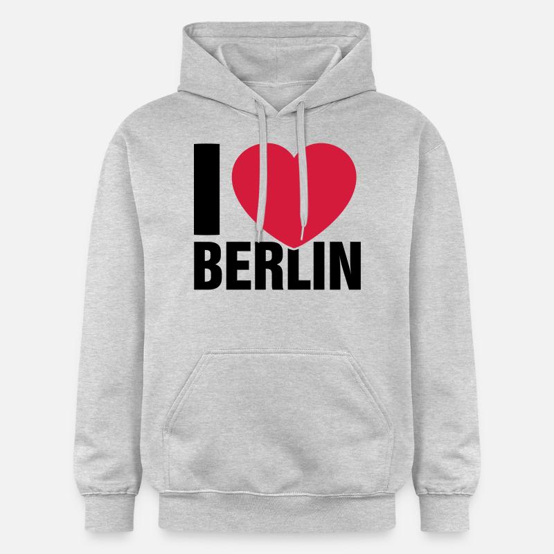I love Berlin! - Sweat à capuche Softstyle® Gildan Unisexe - gris clair chiné