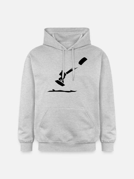 Kitesurfing - Gildan Unisex Softstyle® Midweight Hoodie - Hellgrau meliert