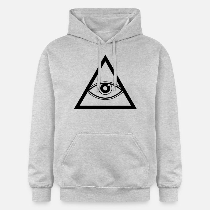 Triangle - Sweat à capuche Softstyle® Gildan Unisexe - gris clair chiné