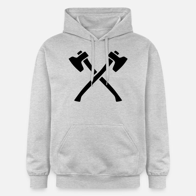Hache - Sweat à capuche Softstyle® Gildan Unisexe - gris clair chiné