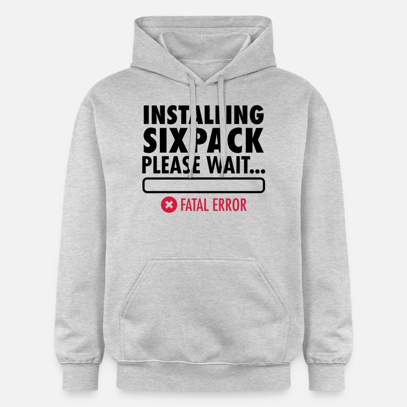 Installing Sixpack (Fatal Error) - Gildan Unisex Softstyle® Midweight Hoodie - Hellgrau meliert