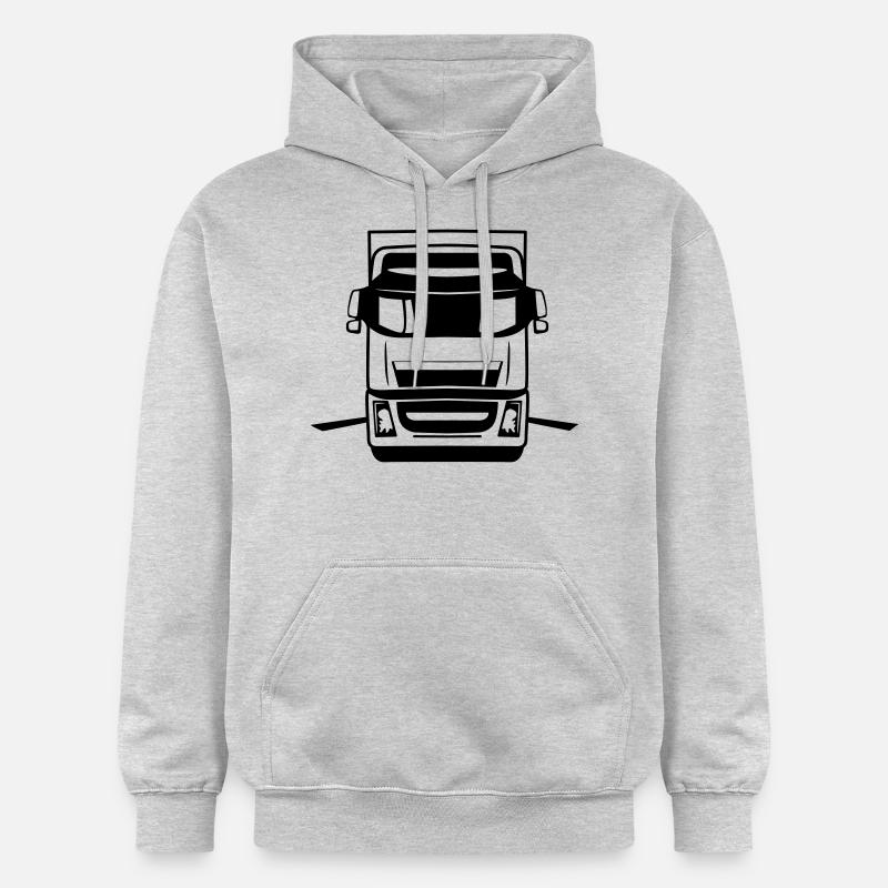 Cool truck camión - Sweat à capuche Softstyle® Gildan Unisexe - gris clair chiné