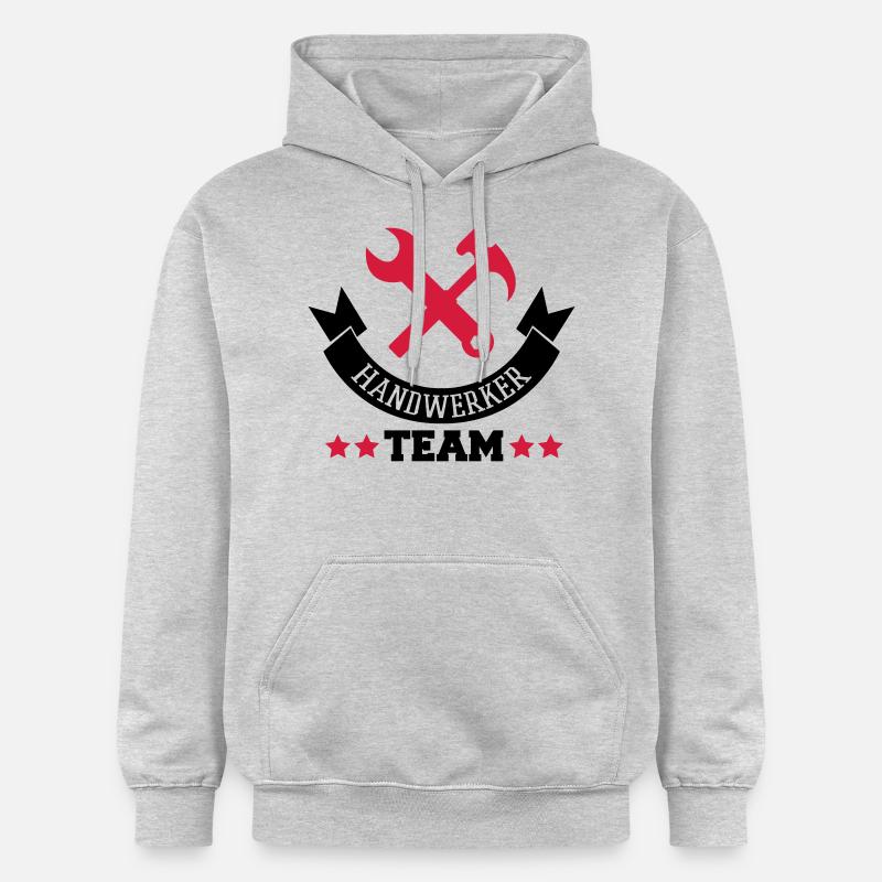 handwerker_team_2 - Gildan Unisex Softstyle® Midweight Hoodie - Hellgrau meliert