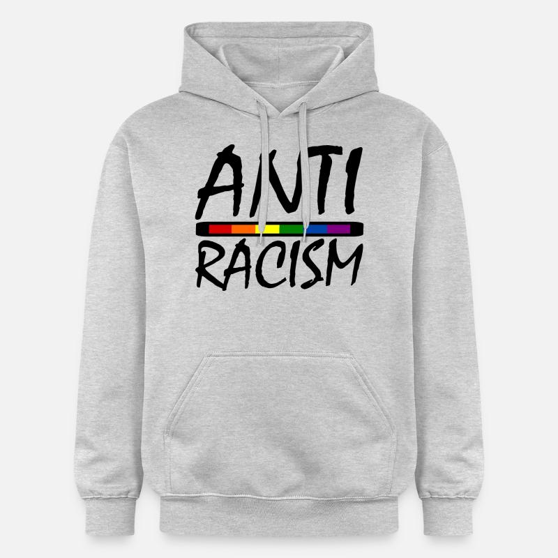 ANTIRASSISME - Sweat à capuche Softstyle® Gildan Unisexe - gris clair chiné