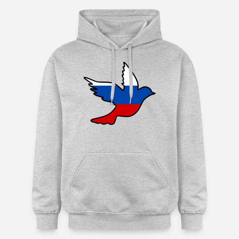 russie - Sweat à capuche Softstyle® Gildan Unisexe - gris clair chiné
