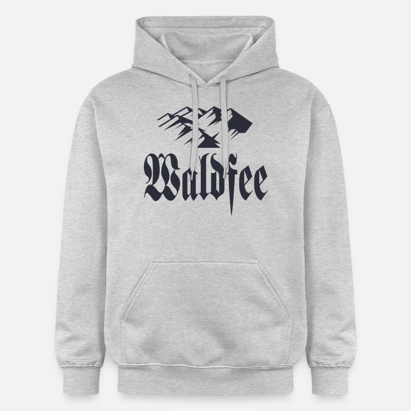 Fée de la forêt - Sweat à capuche Softstyle® Gildan Unisexe - gris clair chiné