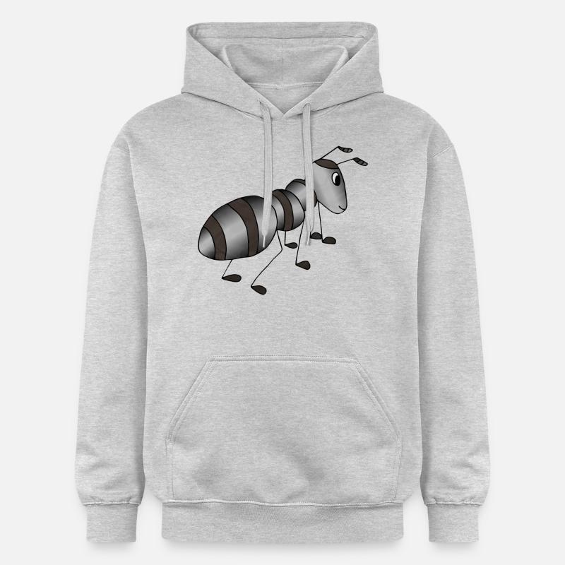 Fourmi - Sweat à capuche Softstyle® Gildan Unisexe - gris clair chiné