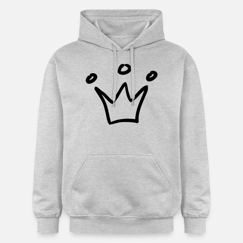 couronne - Sweat à capuche Softstyle® Gildan Unisexe - gris clair chiné