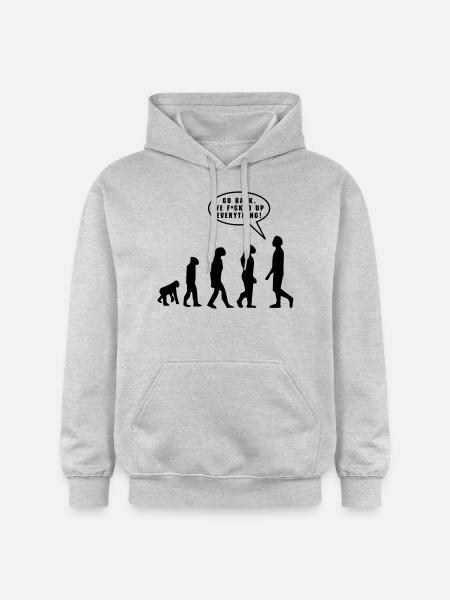 Evolution - Sweat à capuche Softstyle® Gildan Unisexe - gris clair chiné