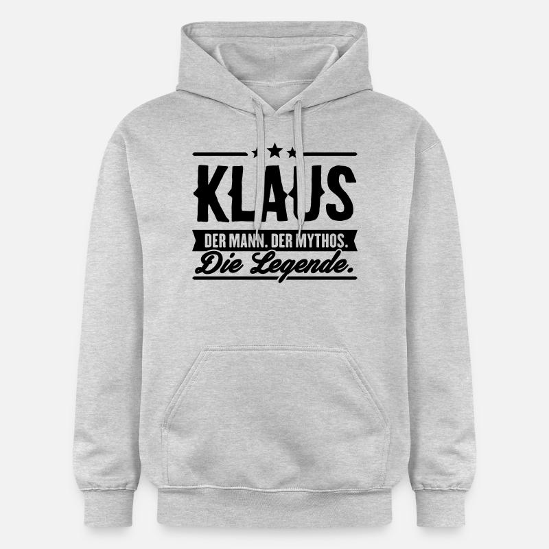 Man Myth Légende Klaus - Sweat à capuche Softstyle® Gildan Unisexe - gris clair chiné