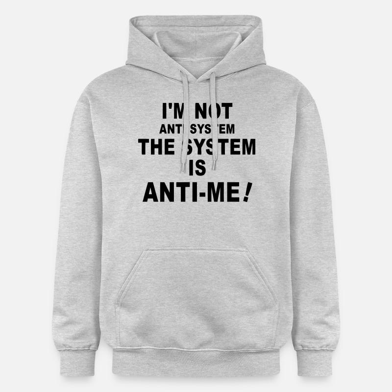 the system - Sweat à capuche Softstyle® Gildan Unisexe - gris clair chiné