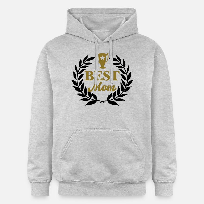 best mom trophy - Sweat à capuche Softstyle® Gildan Unisexe - gris clair chiné