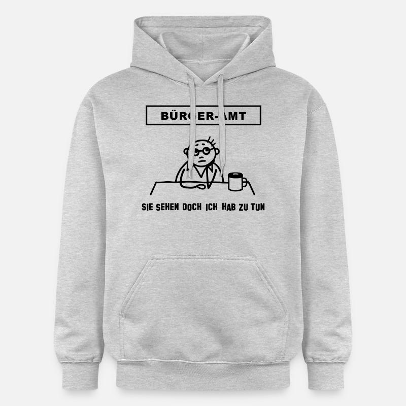 Citizen Office - je fais - Sweat à capuche Softstyle® Gildan Unisexe - gris clair chiné