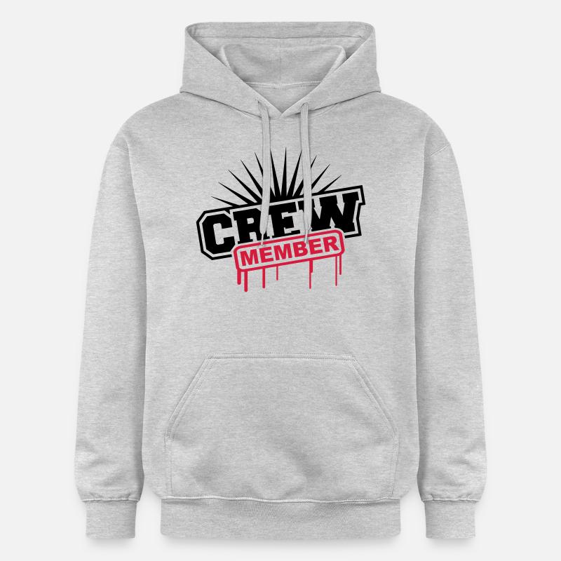 Crew Member Graffiti - Sweat à capuche Softstyle® Gildan Unisexe - gris clair chiné