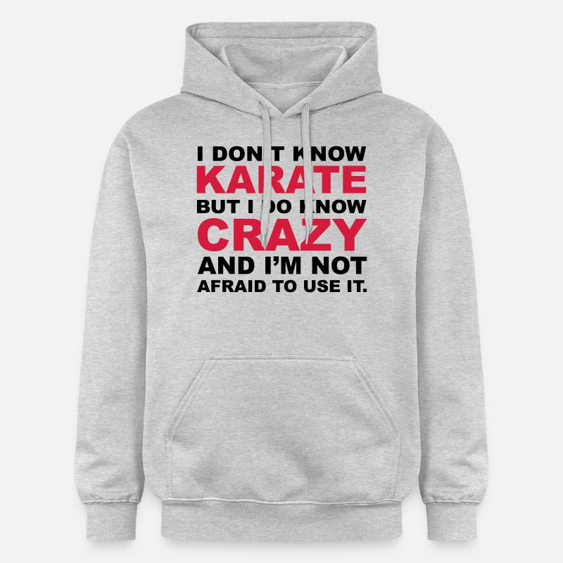 Crazy - Sweat à capuche Softstyle® Gildan Unisexe - gris clair chiné
