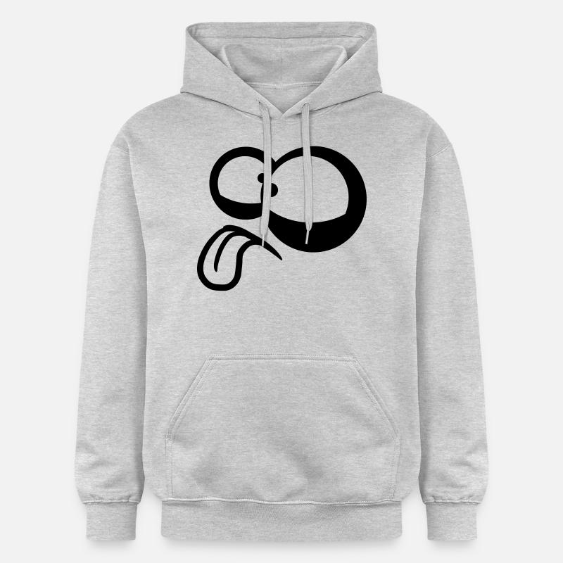 Crazy Comic Eyes - Sweat à capuche Softstyle® Gildan Unisexe - gris clair chiné