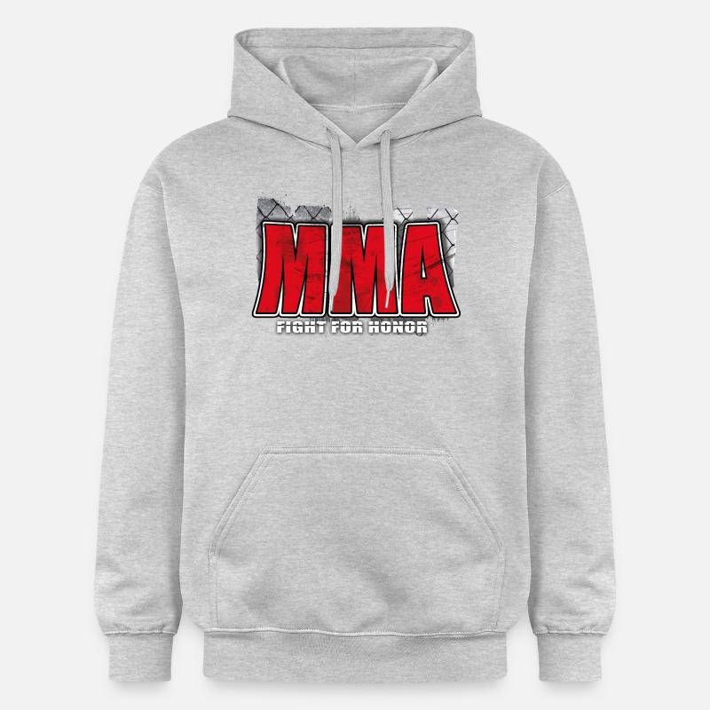 mma fight - Sweat à capuche Softstyle® Gildan Unisexe - gris clair chiné